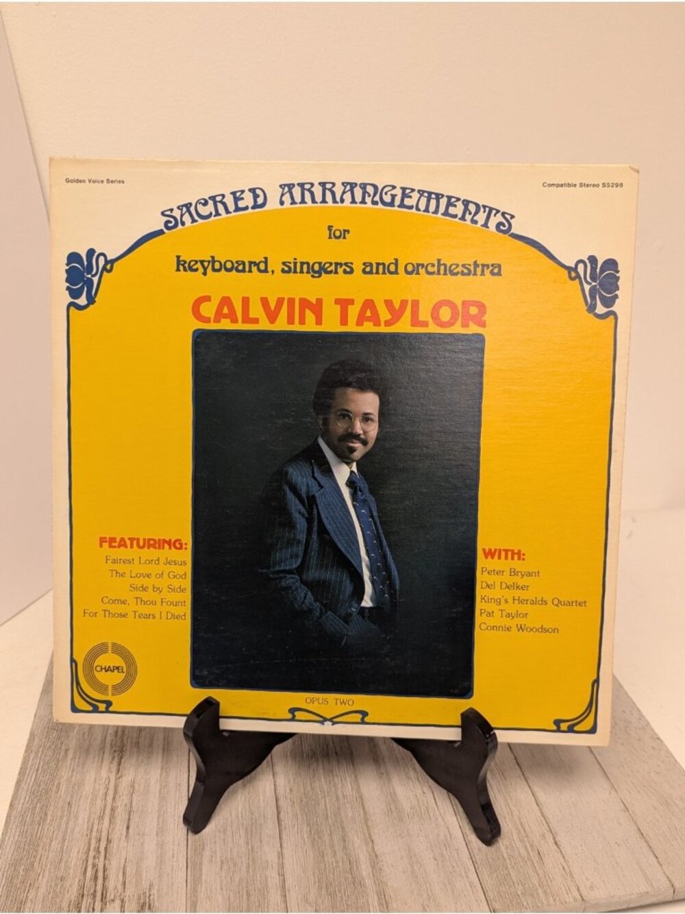 Calvin Taylor, Sacred Arrangements CRS-5298 Chapel Records Vinyl Golden Voice